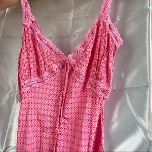 pink and red heart print betsey johnson dress